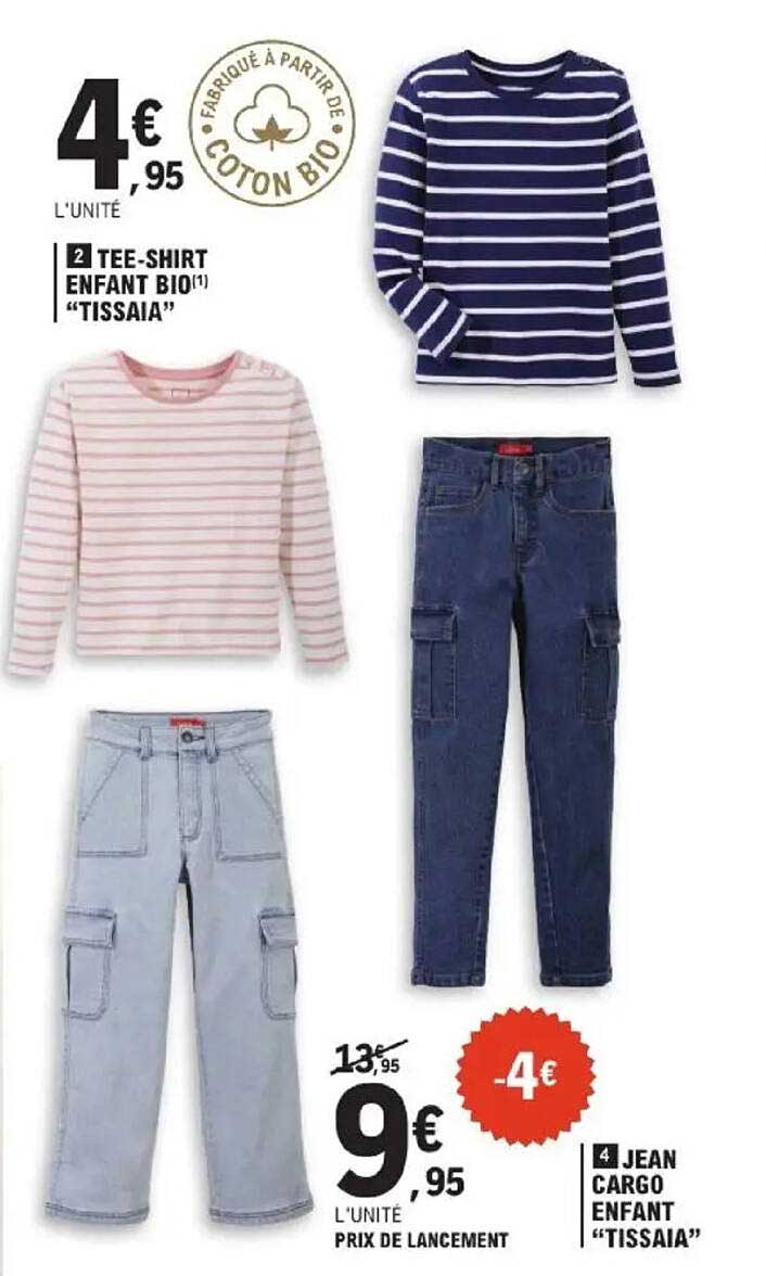 2 TEE-SHIRT ENFANT BIO "TISSAIA"