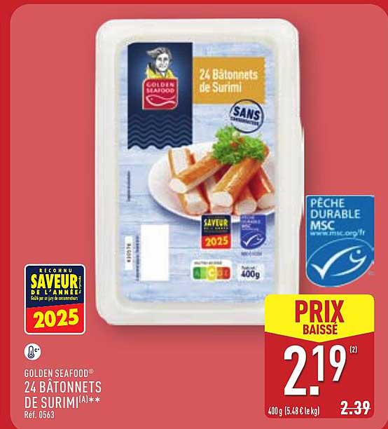 24 Bâtonnets de Surimi