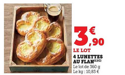 4 LUNETTES AU FLAN