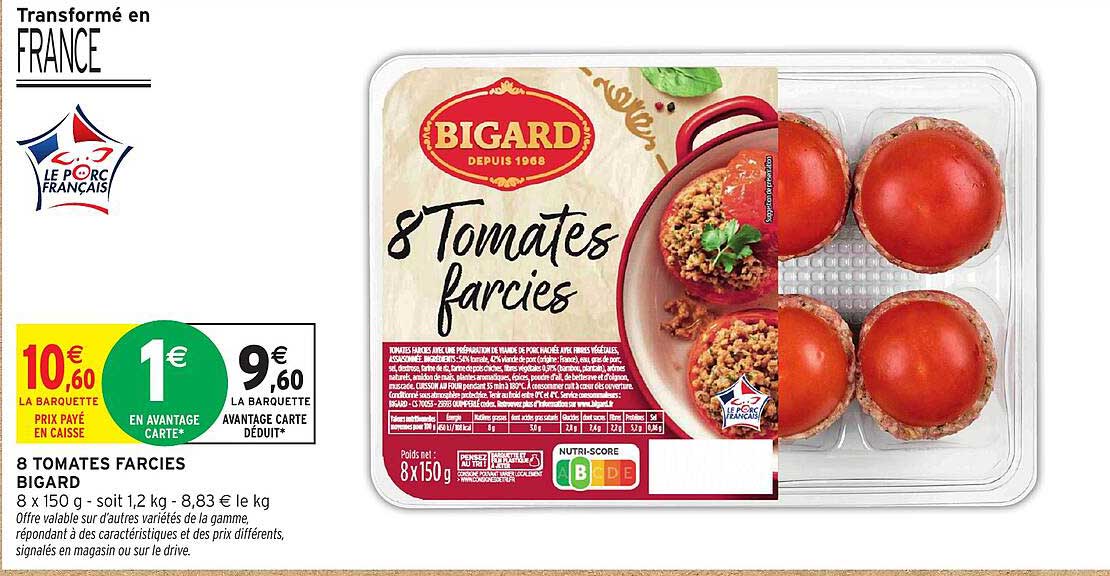 8 TOMATES FARCIES BIGARD