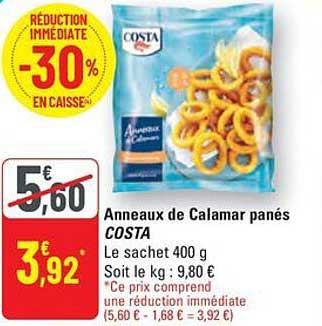 Anneaux de Calamar panés COSTA