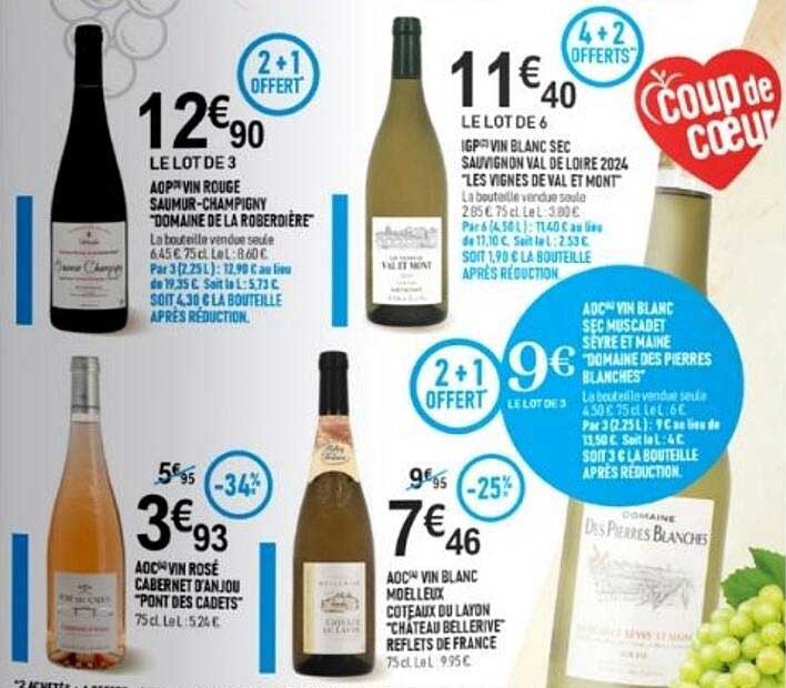 AOC* VIN BLANC SEC MUSCADET Sèvre et Maine "Domaine des Pierres Blanches"