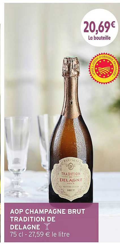 AOP CHAMPAGNE BRUT TRADITION DE DELAGNE