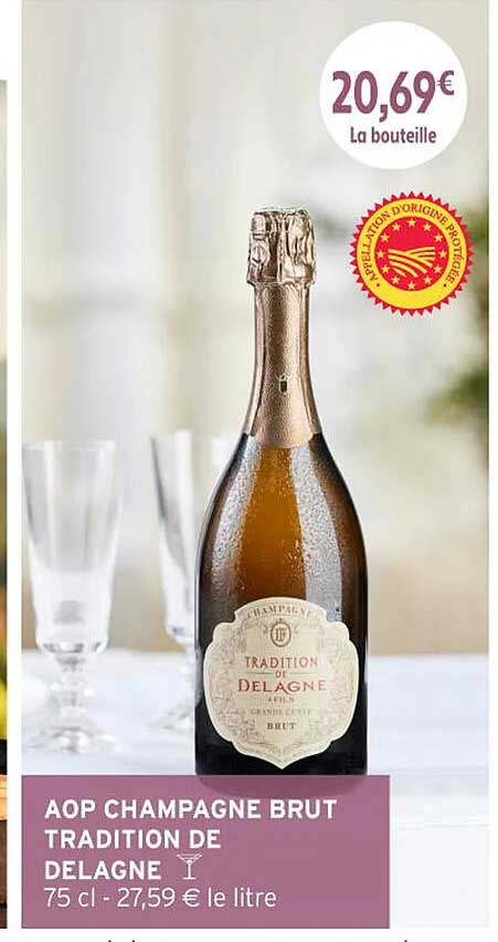 AOP CHAMPAGNE BRUT TRADITION DE DELAGNE