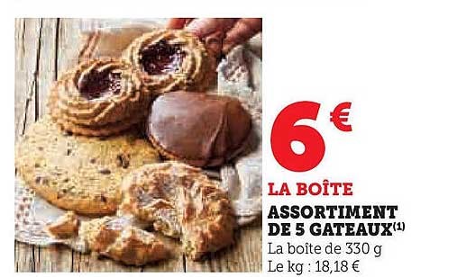 ASSORTIMENT DE 5 GATEAUX