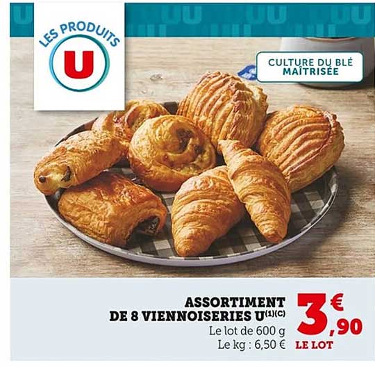 ASSORTIMENT DE 8 VIENNOISERIES U