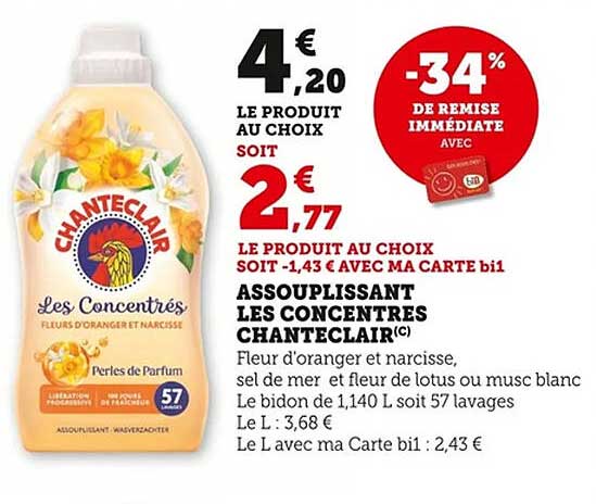ASSOUPLISSANT LES CONCENTRES CHANTECLAIR(C)