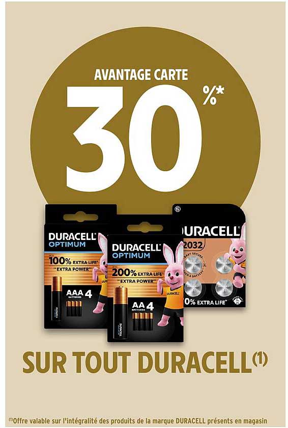 AVANTAGE CARTE 30 %
