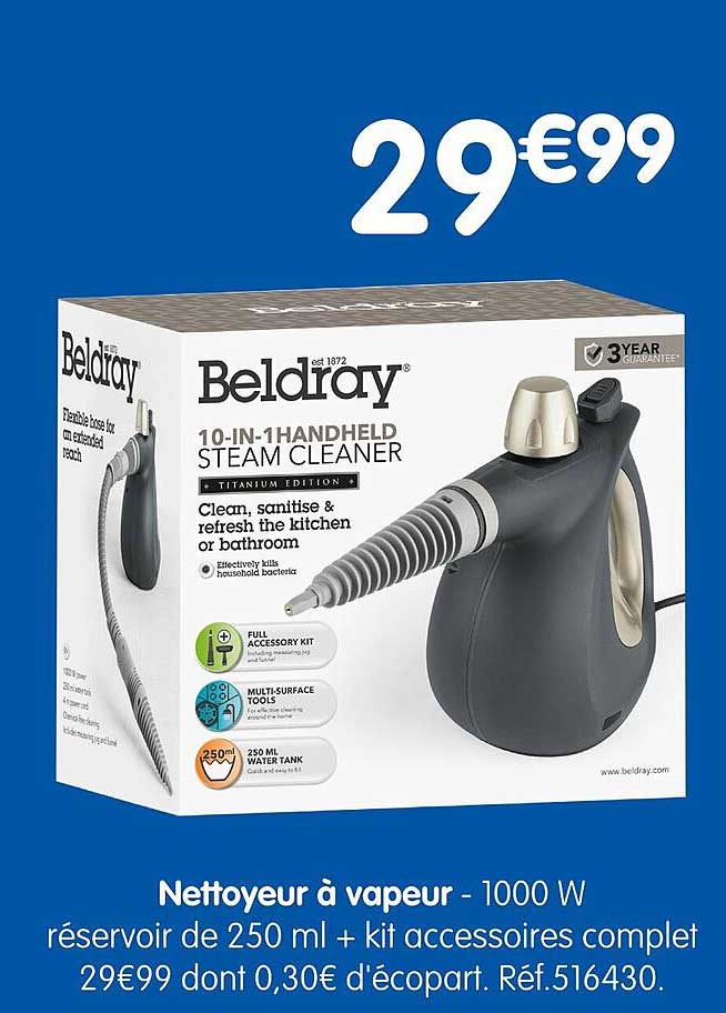 Beldray 10-in-1 Handheld Steam Cleaner