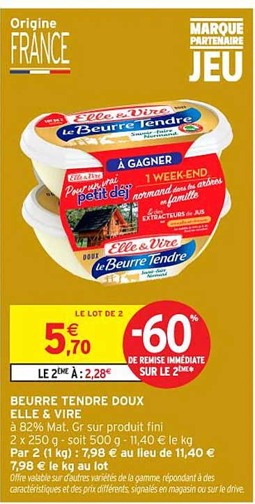 BEURRE TENDRE DOUX