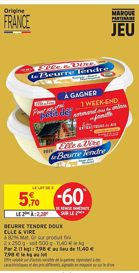 BEURRE TENDRE DOUX