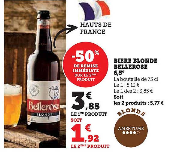 BIERE BLONDE BELLEROSE 6,5°