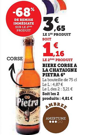 BIERE CORSE A LA CHATAIGNE PIETRA 6°