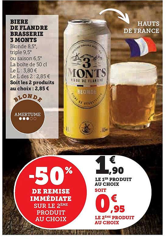 Bière de Flandre Brasserie 3 Monts