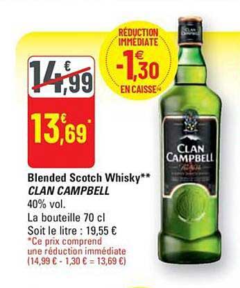 Blended Scotch Whisky** CLAN CAMPBELL 40% vol.
