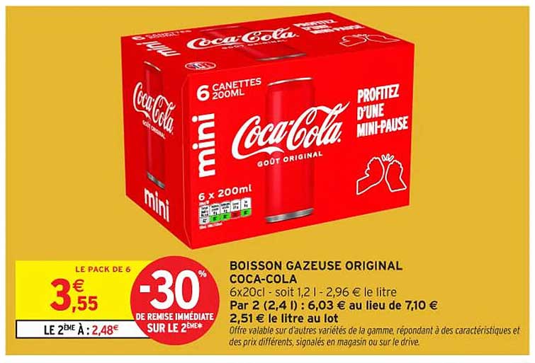 BOISSON GAZEUSE ORIGINAL COCA-COLA
