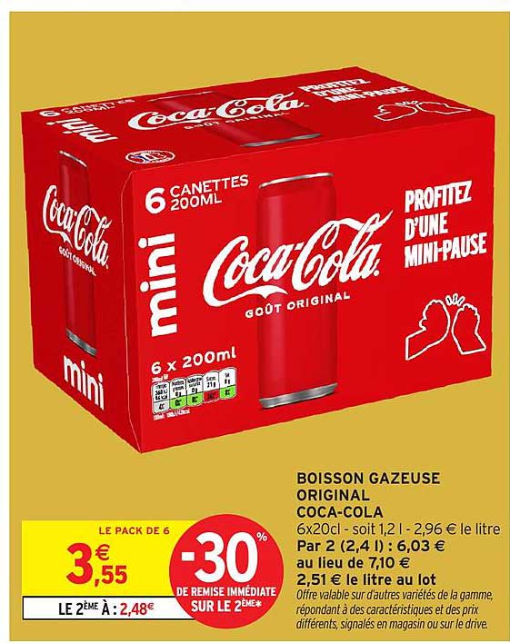 BOISSON GAZEUSE ORIGINAL COCA-COLA