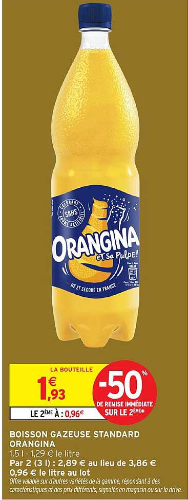BOISSON GAZEUSE STANDARD ORANGINA