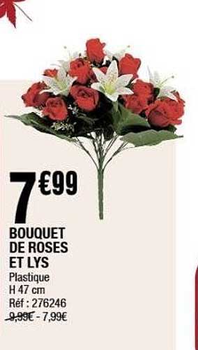 BOUQUET DE ROSES ET LYS
