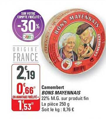 Camembert BONS MAYENNAIS