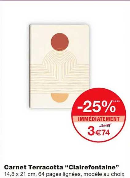 Carnet Terracotta “Clairefontaine”