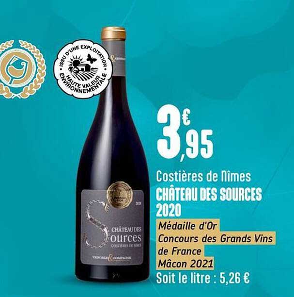 CHÂTEAU DES SOURCES 2020