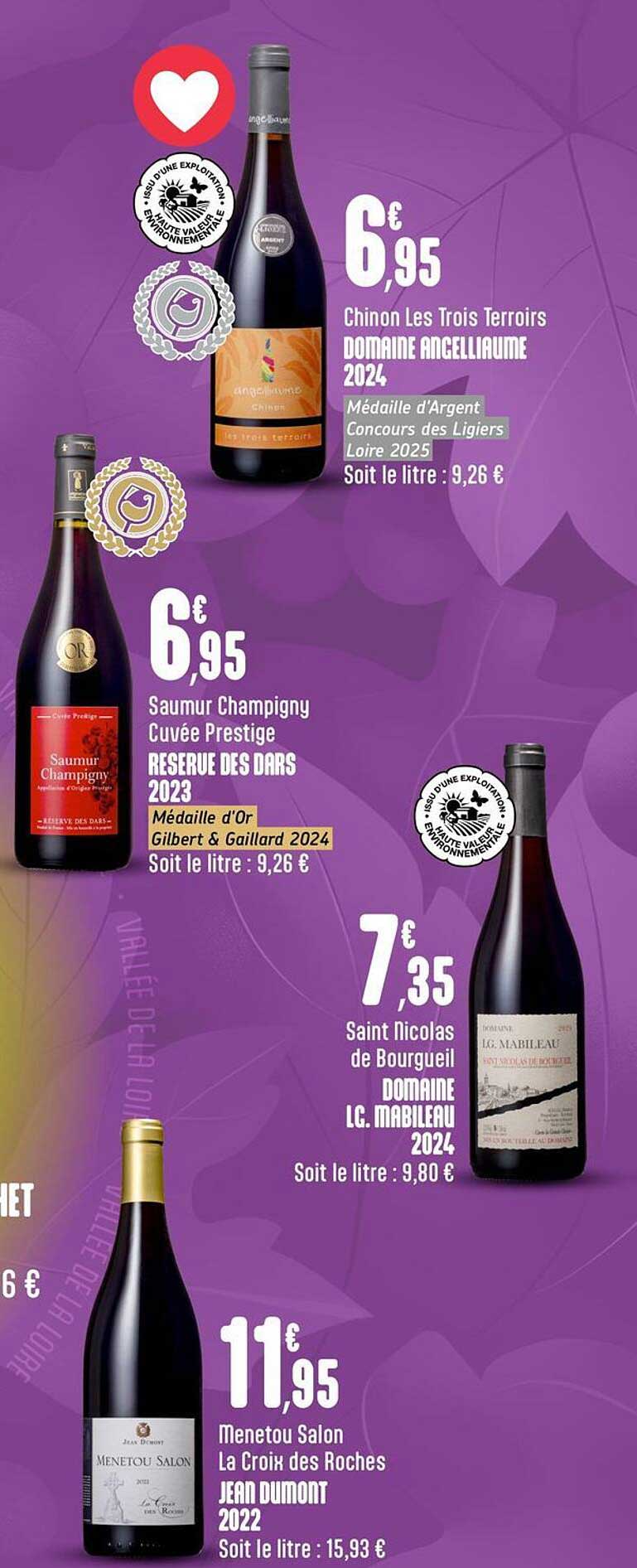 Chinon Les Trois Terroirs DOMAINE ANGELLIANE 2024
