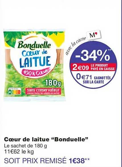 Cœur de laitue "Bonduelle"