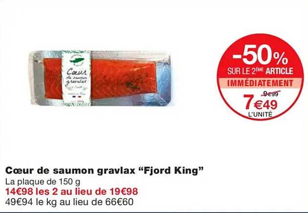 Cœur de saumon gravlax “Fjord King”