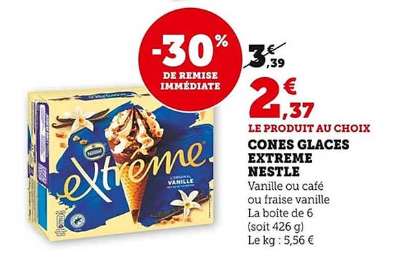 CONES GLACES EXTREME NESTLE