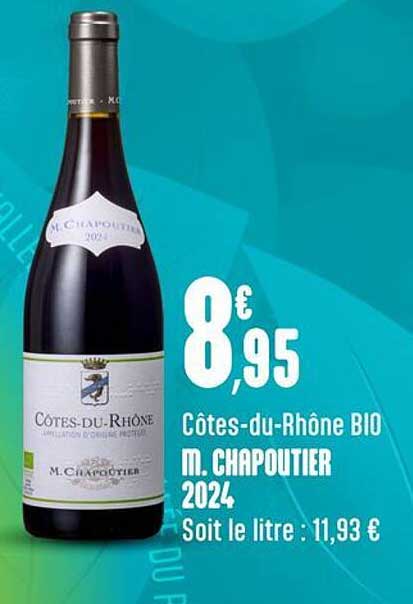 Côtes-du-Rhône BIO m. Chapoutier 2024