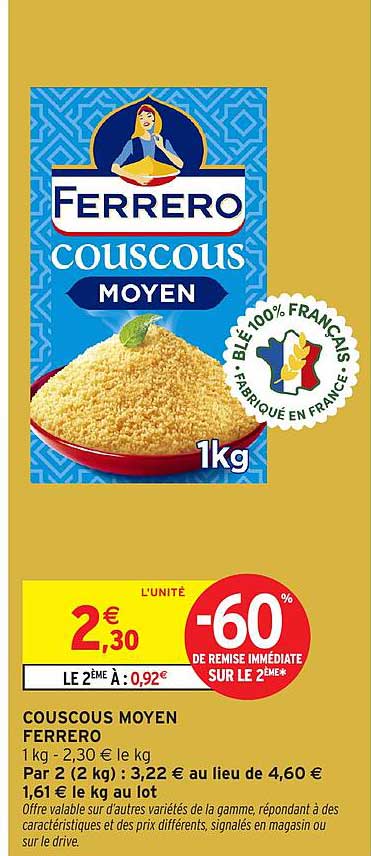 COUSCOUS MOYEN FERRERO