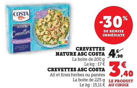 CREVETTES ASC COSTA