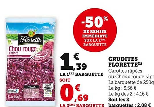CRUDITES FLORETTE