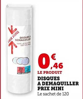 DISQUES A DEMAQUILLER PRIX MINI
