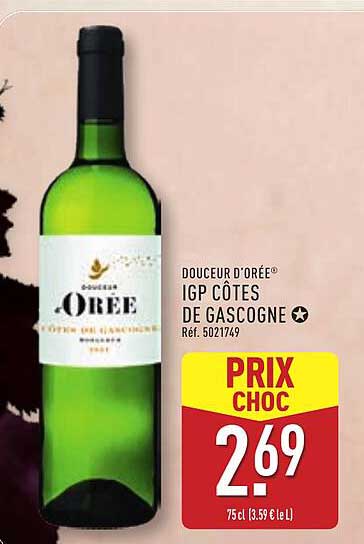 Douceur d'Orée® IGP Côtes de Gascogne