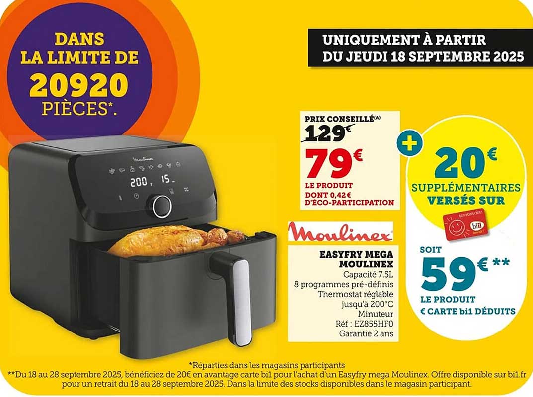 EASYFRY MEGA MOULINEX