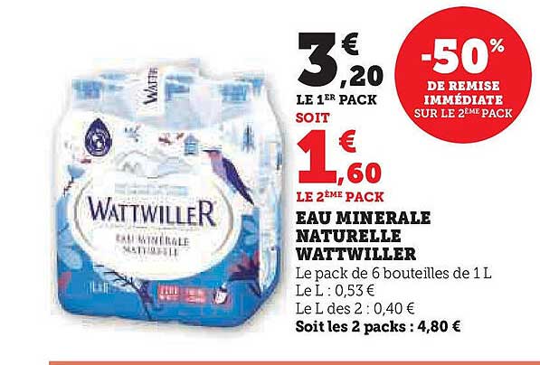 EAU MINERALE NATURELLE WATTWILLER