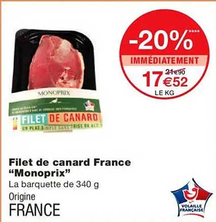 Filet de canard France "Monoprix"