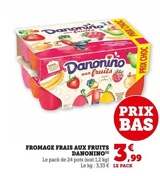 FROMAGE FRAIS AUX FRUITS DANONINO