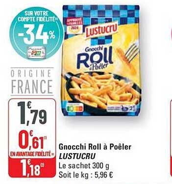 Gnocchi Roll à Poêler LUSTUCRU