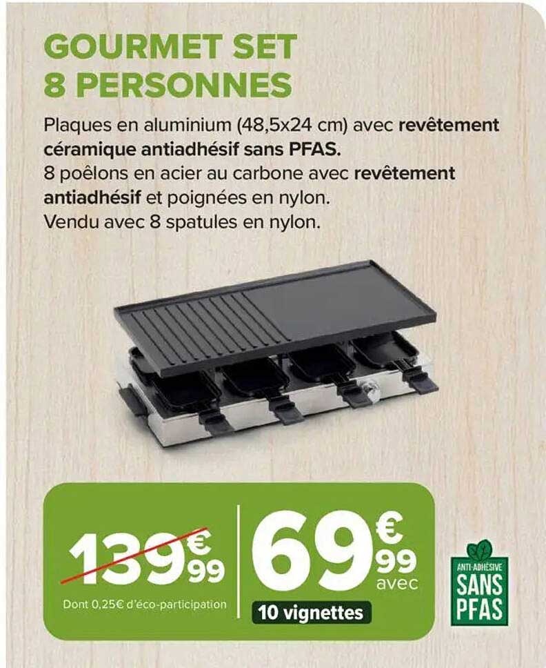 GOURMET SET 8 PERSONNES