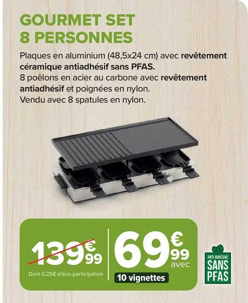 GOURMET SET 8 PERSONNES