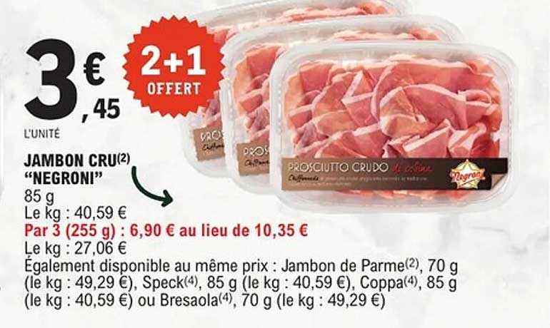 JAMBON CRU "NEGRONI"