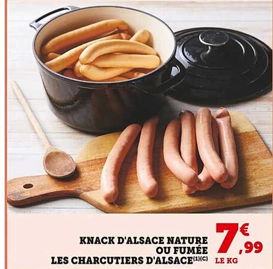 KNACK D'ALSACE NATURE OU FUMÉE
