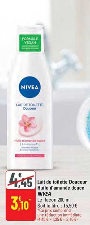 Lait de toilette Douceur Huile d’amande douce NIVEA