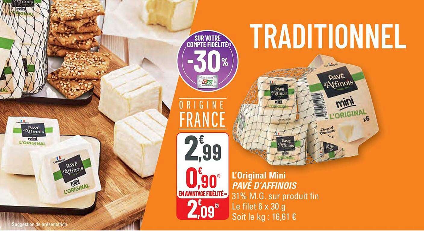 L'Original Mini PAVÉ D'AFFINOIS