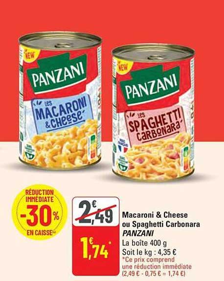 Macaroni & Cheese ou Spaghetti Carbonara