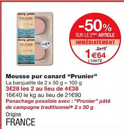 Mousse pour canard “Prunier”
