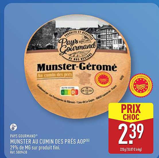 Munster au cumin des prés AOP